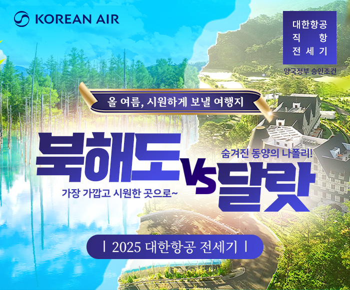 [전세기] 2025 북해도vs달랏 전세기 모음 기획전